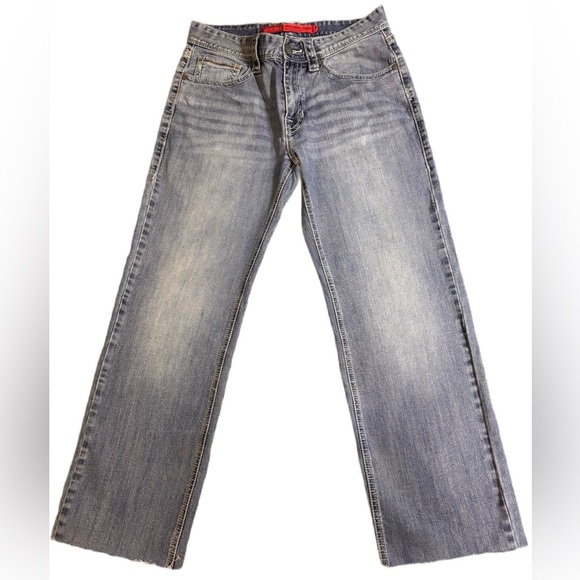 Rock & Roll Cowboy Double Barrel Straight Jeans Cropped Size 31 - Picture 1 of 5